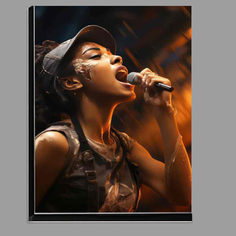 Buy Di-Bond : (A Girl with her mic singing)