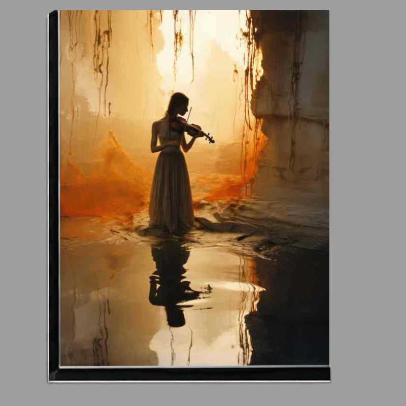 Buy Di-Bond : (A Shadow of a woman playing the violin in the water)