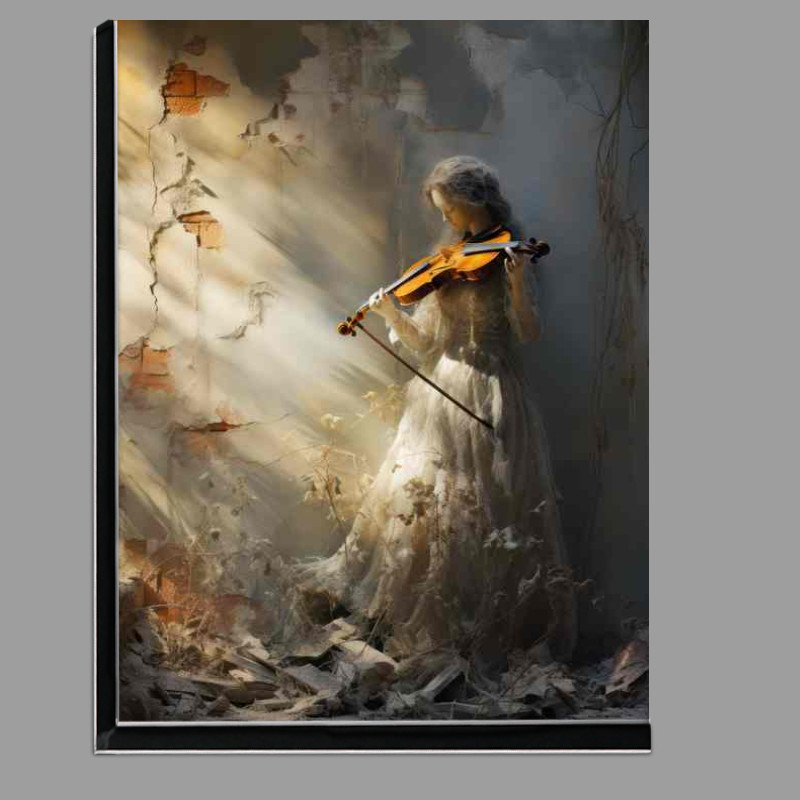 Buy Di-Bond : (A shadow of a woman playing the violin in the shadows)
