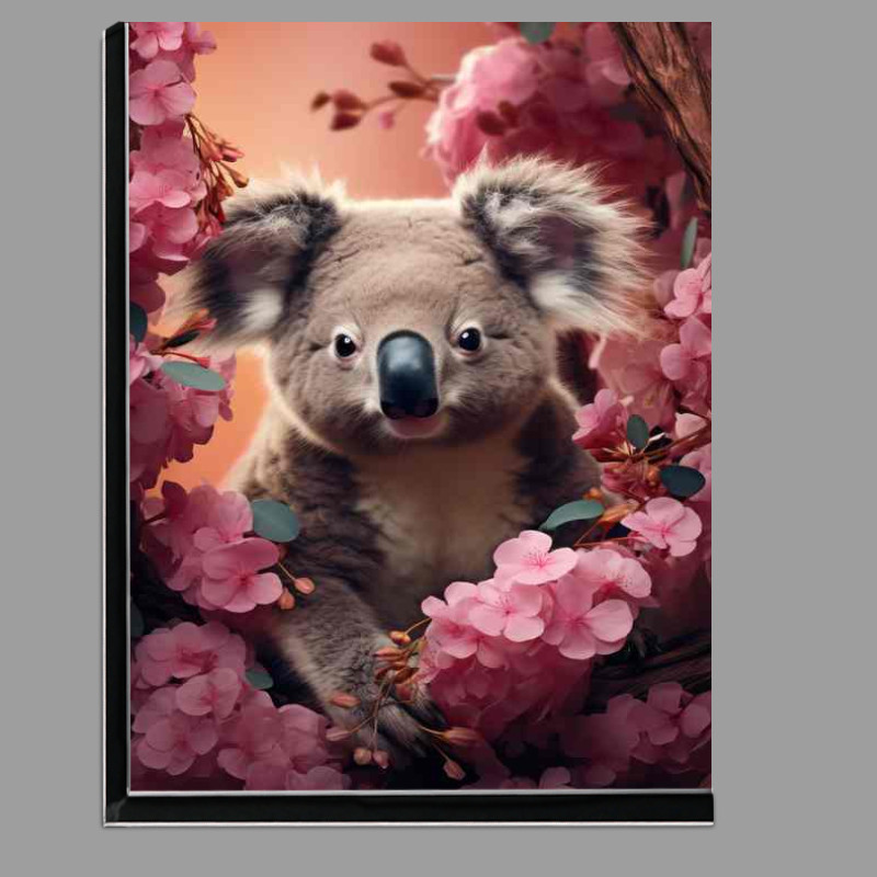 Buy Di-Bond : (A Koala sitting in beautiful bloom)