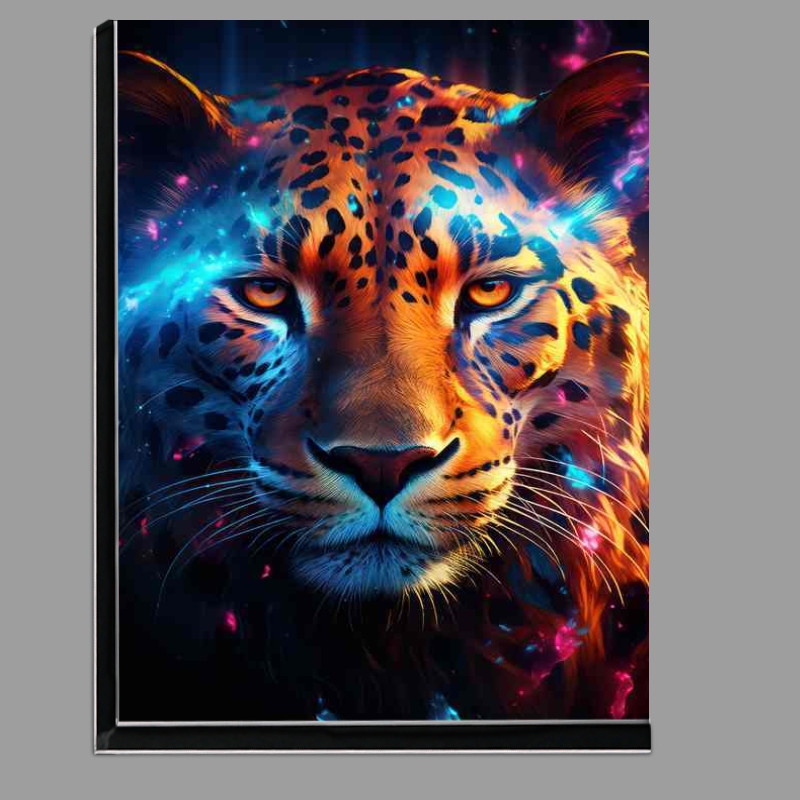 Buy Di-Bond : (A Leopard in the dark with colorful eye)