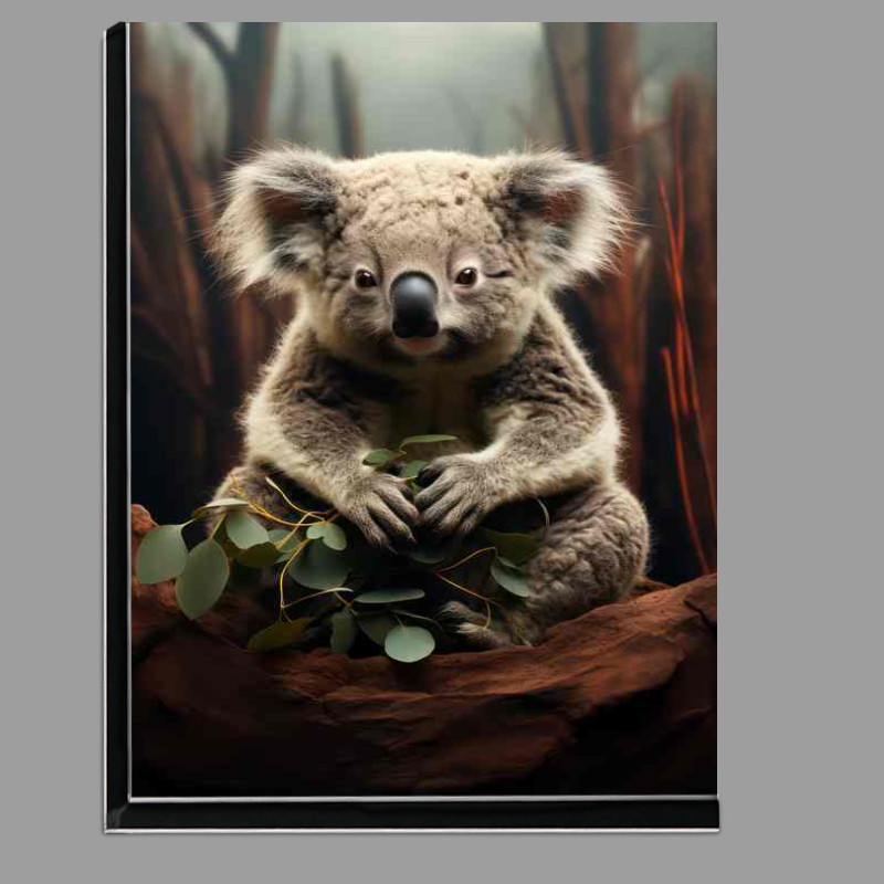 Buy Di-Bond : (A Little Koala Eating his Food just relaxing)