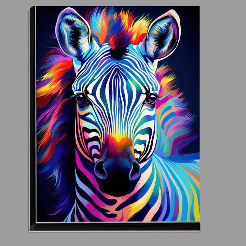 Buy Di-Bond : (A Painted Zebra with amazing colours)