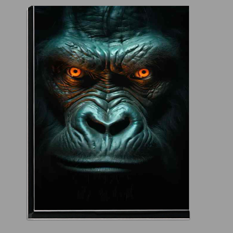 Buy Di-Bond : (Gorilla face with glowing orange eyes)
