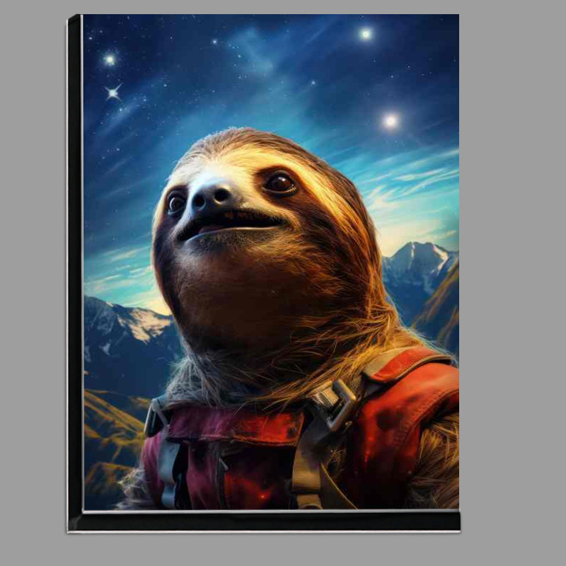 Buy Di-Bond : (Space sloth looking up at the starry night)