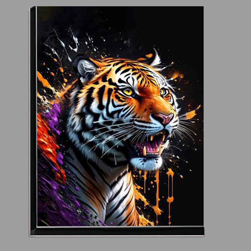 Buy Di-Bond : (Tiger king splash art of colours)