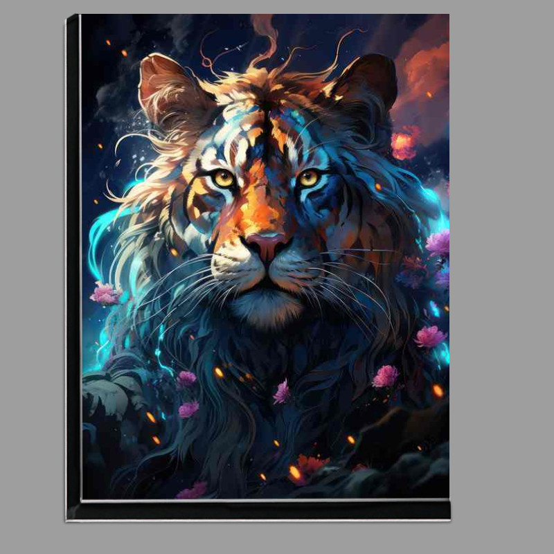 Buy Di-Bond : (Tiger with bright colours in the sky)