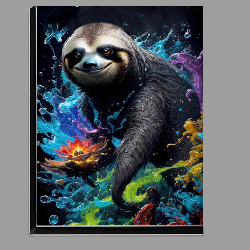 Buy Di-Bond : (Tranquil Tones of the Sloth with the colourful splash art)