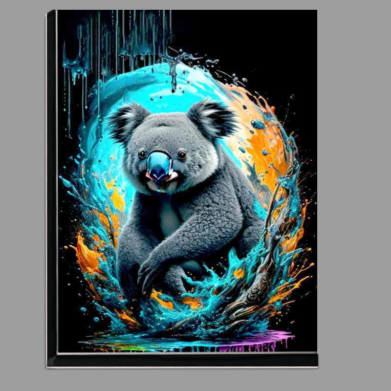 Buy Di-Bond : (Vivid Eucalyptus Dreams the crazy colours next to the koala)