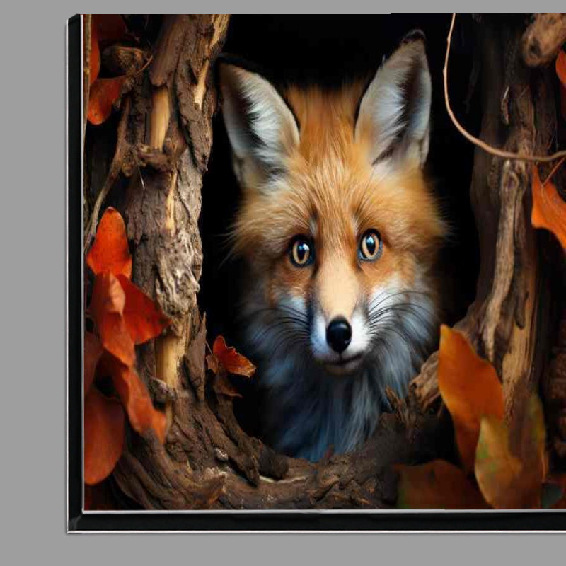 Buy Di-Bond : (Little fox in its hole the the autumn)