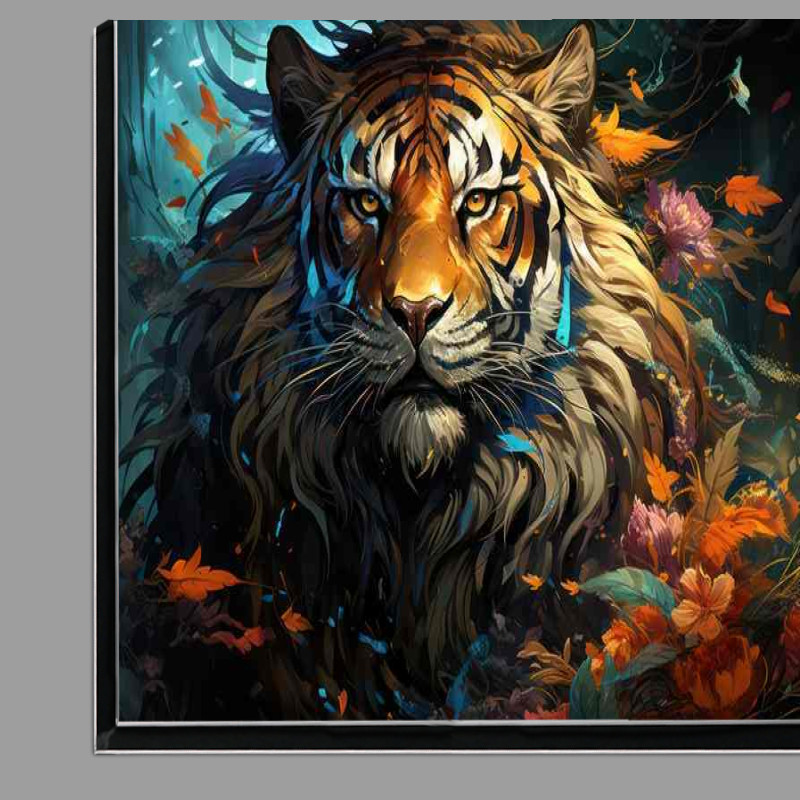Buy Di-Bond : (Tiger in the woodlands art style)