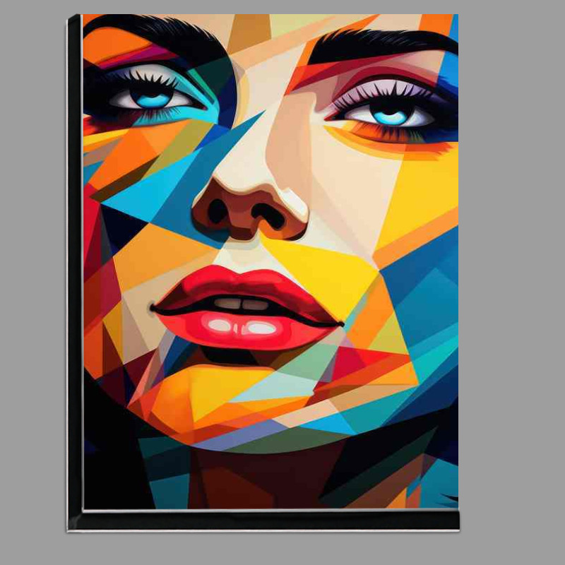 Buy Di-Bond : (Ephemeral Emotions Abstract Faces in Vivid Hues)