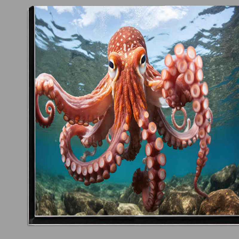 Buy Di-Bond : (octopus swimming in the ocean sea)