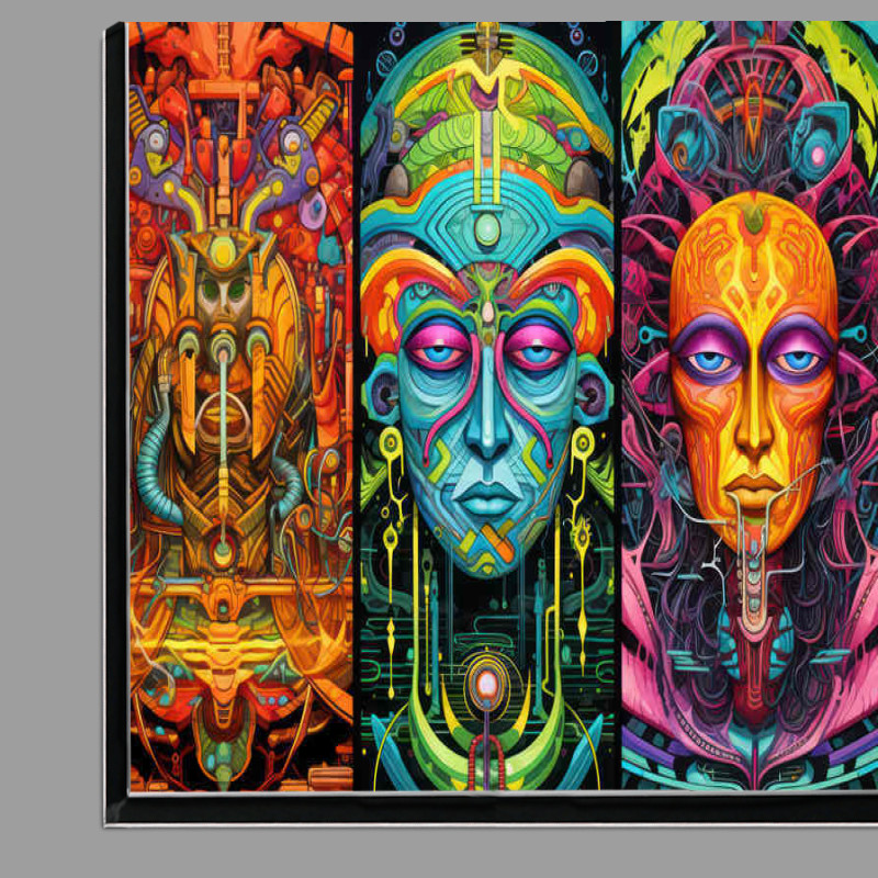 Buy Di-Bond : (Aztec style faces to the gods)