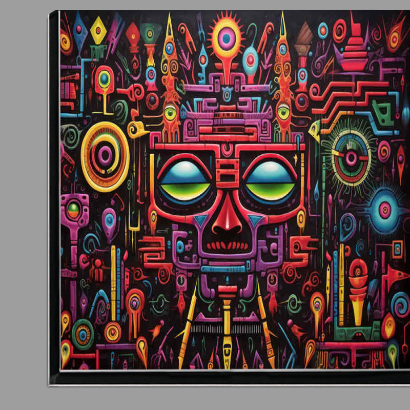 Buy Di-Bond : (Face in shapes colourful and bright)