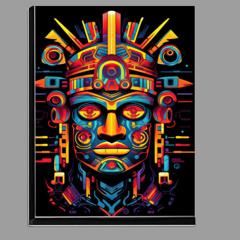 Buy Di-Bond : (Aztec Man with striking colourful features)