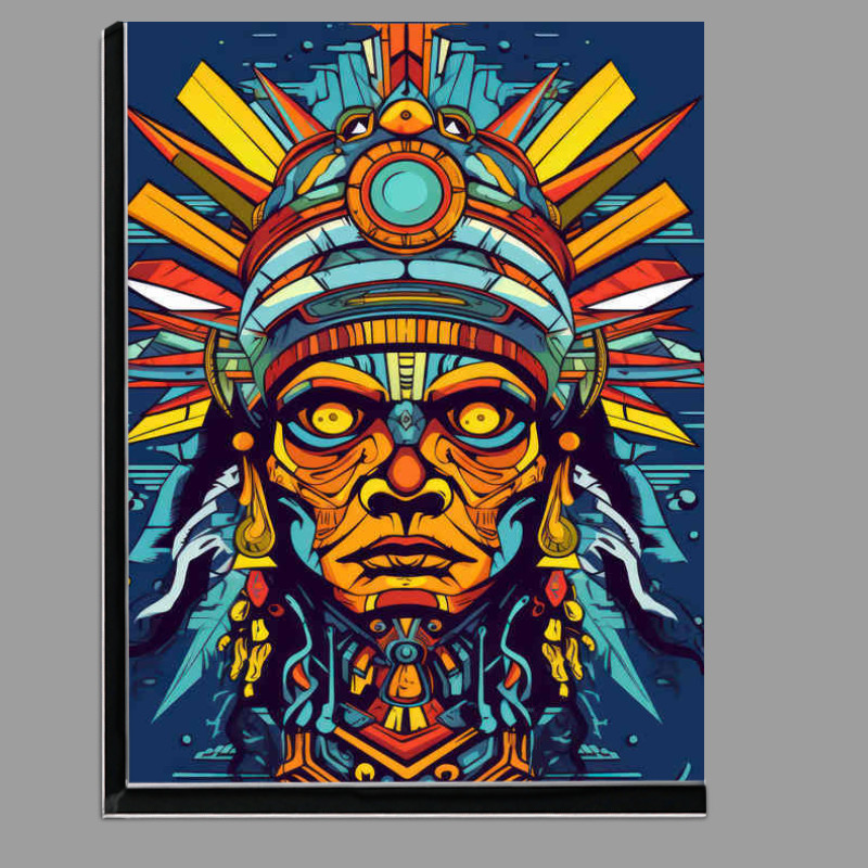 Buy Di-Bond : (Aztec face post modern abstract style)