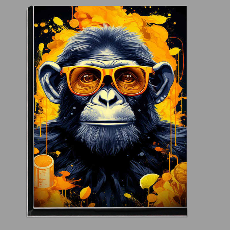 Buy Di-Bond : (Monkey in yellow sunglasses enjoying life)