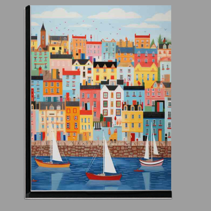Buy Di-Bond : (Sailing Boats in the Oceans Embrace town scene)