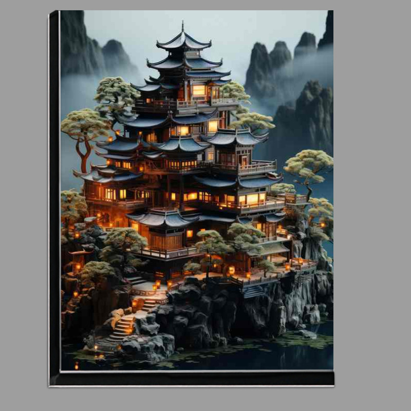 Buy Di-Bond : (Chinese summer house sitting on top of a island)