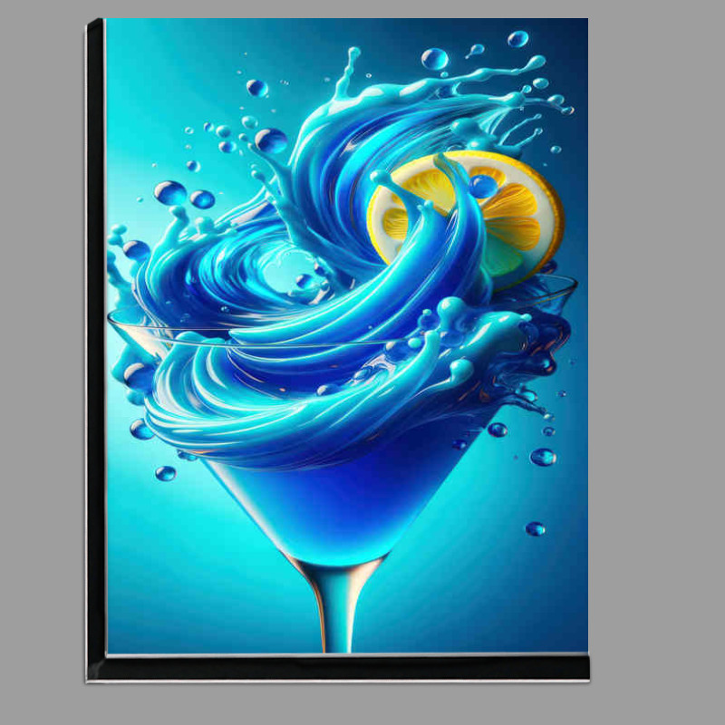 Buy Di-Bond : (Blue Lagoon Allure Vivid Blue and Citrus Close up)