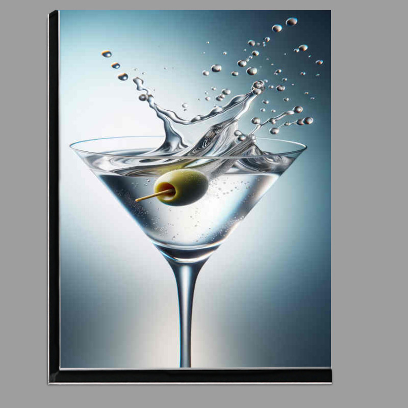 Buy Di-Bond : (Classic Martini Elegance Olives Dance in Glass)