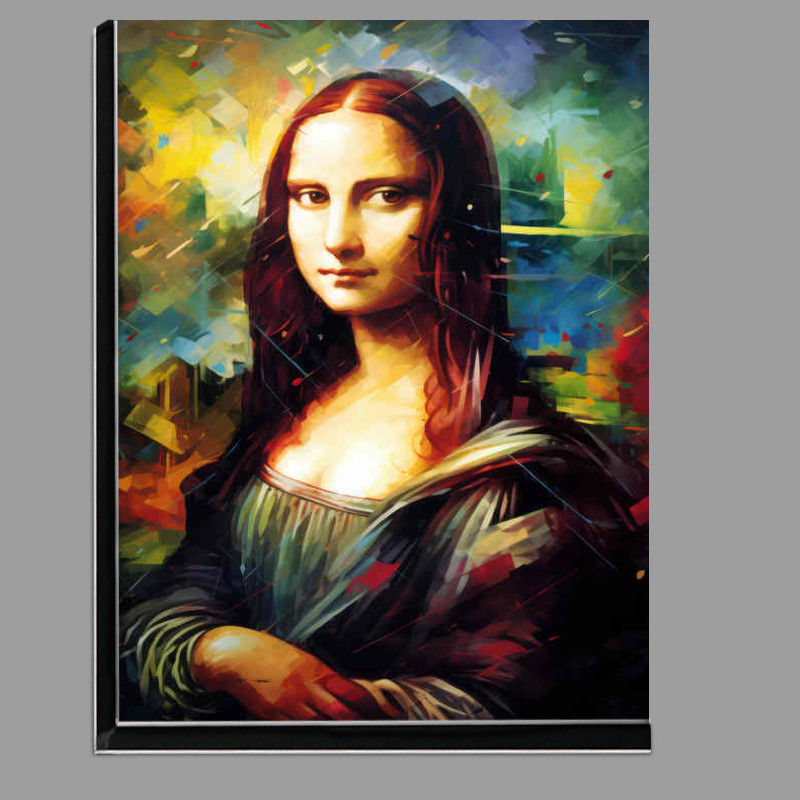 Buy Di-Bond : (Abstract art style mona liza)