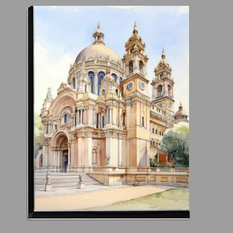 Buy Di-Bond : (Saint pauls chruch in kent in a nice watercolour tone)
