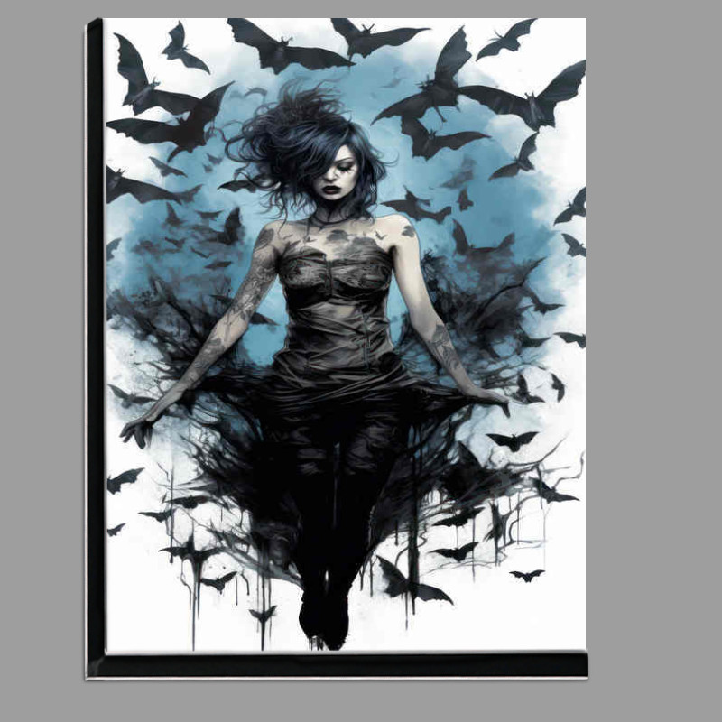Buy Di-Bond : (The crazt bat lady surrouded art style)