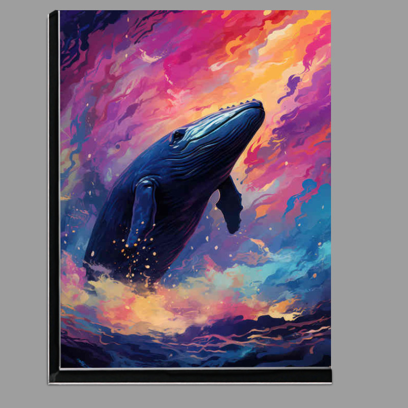 Buy Di-Bond : (Blue Whate Abstract Form Style in the sea)