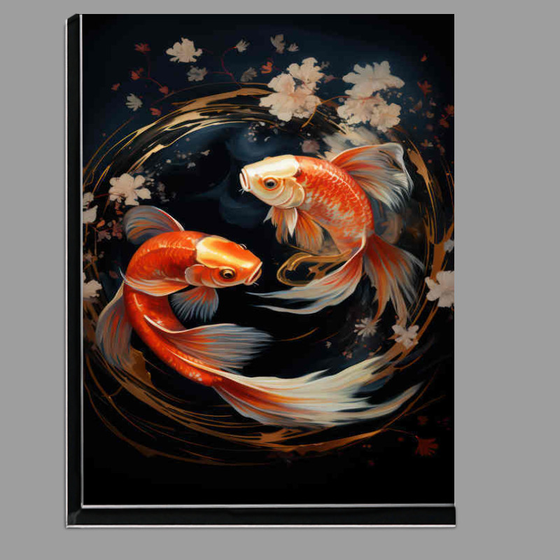 Buy Di-Bond : (Painted style Koi fish In a circle)
