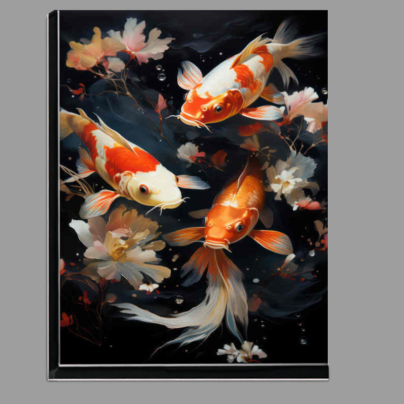 Buy Di-Bond : (Painted style Koi with Water flowers)