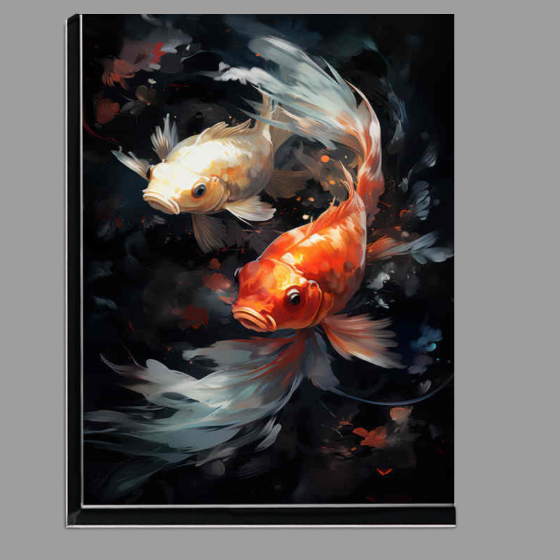 Buy Di-Bond : (Two Koi Painted style white and reds colours)
