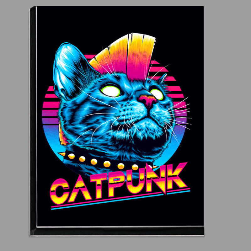 Buy Di-Bond : (Cat Punk white eyes neon colour)