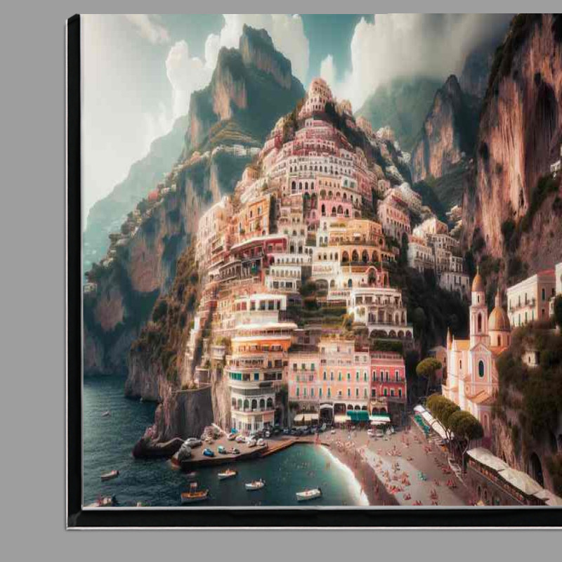 Buy Di-Bond : (Amalfis Cliffside Wonder Positano Italy)