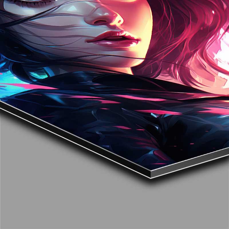 Buy Di-Bond : (Lady in black with her hair is a vampire)