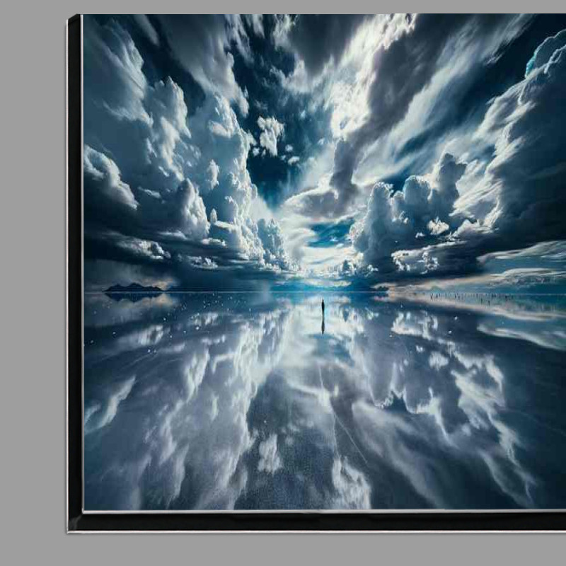 Buy Di-Bond : (Salar de Uyuni Bolivia Vast Salt Flats Mirroring Skys Canvas)