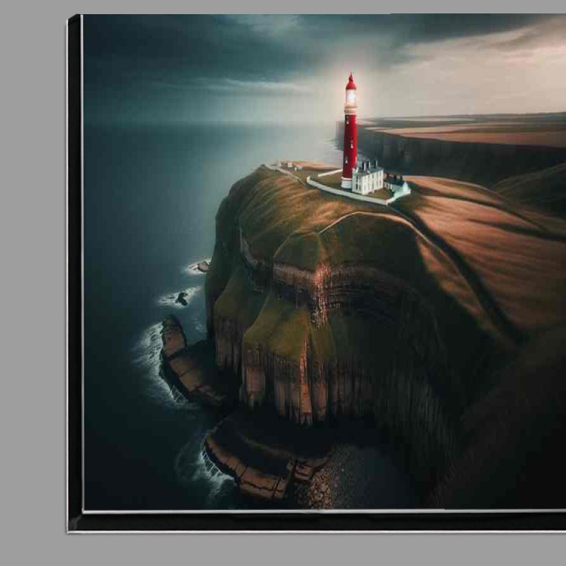 Buy Di-Bond : (Souter Lighthouse Tyne and Wear Perched on a cliff)