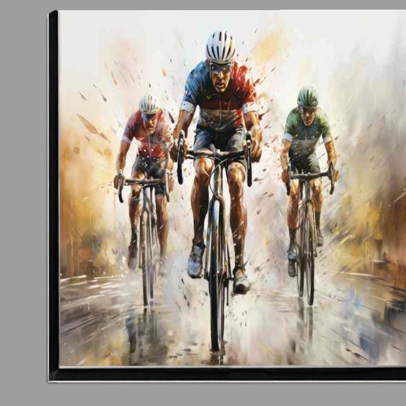Buy Di-Bond : (Cyclists racing in a blurred background)