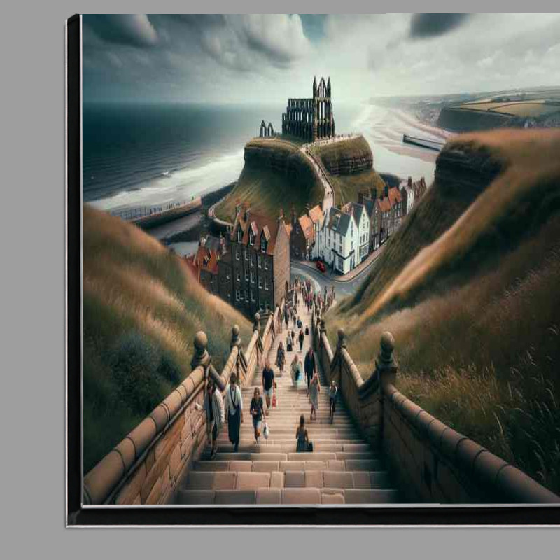 Buy Di-Bond : (Whitbys ninety nine Steps North Yorkshire Historic Staircase)