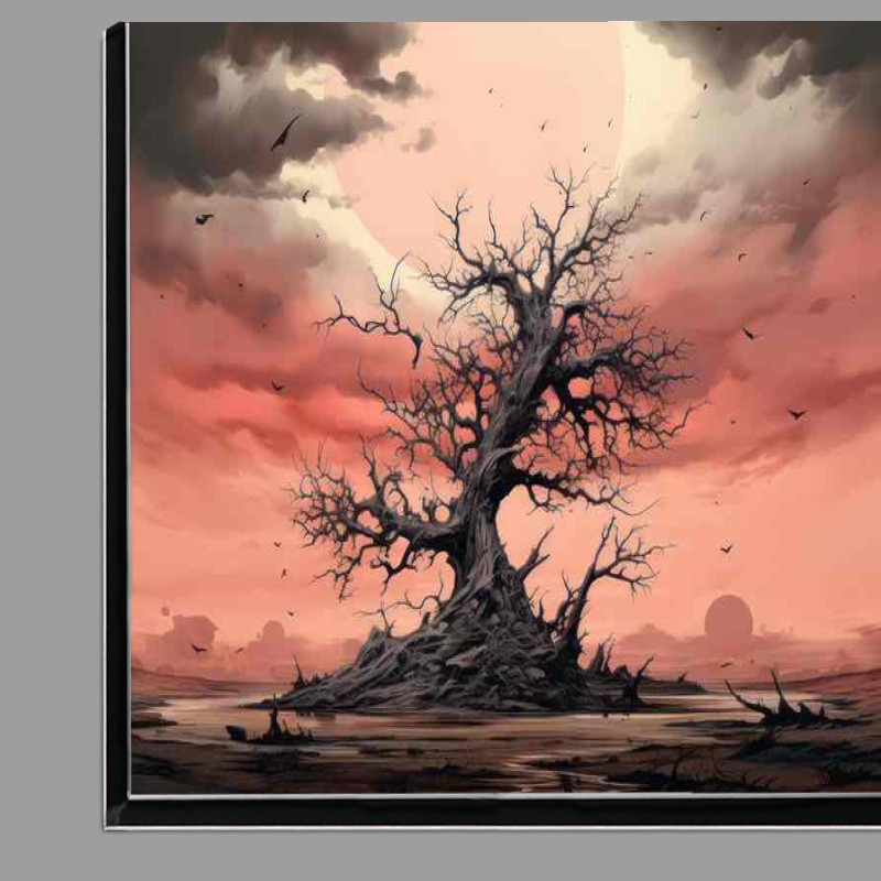 Buy Di-Bond : (Lonely tree with all its leaves blown off)