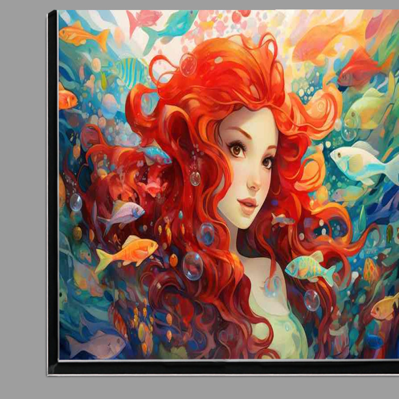 Buy Di-Bond : (The Mermaid InThe Water Surrounded By Fish)