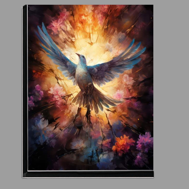 Buy Di-Bond : (Christ A Dove Of Peace Flying surrounded by love)