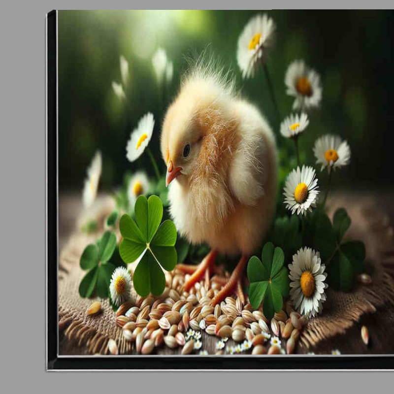 Buy Di-Bond : (Feathered Friend a fuzzy yellow chick)