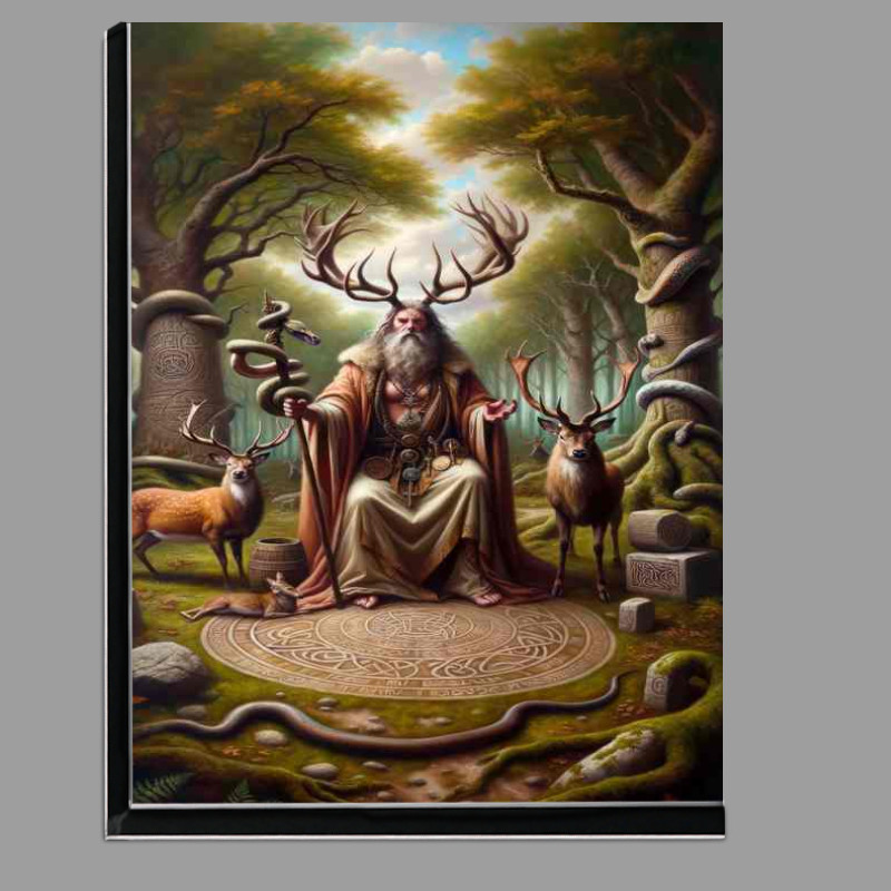 Buy Di-Bond : (Pagan god Cernunnos lord of the wild things with antlers)