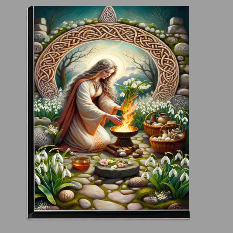 Buy Di-Bond : (Pagan goddess Brigid protector of hearth and home)