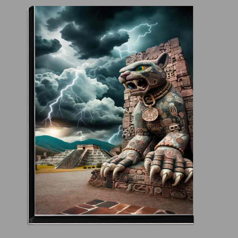 Buy Di-Bond : (Zapotec deity Cocijo god of lightning and rain)
