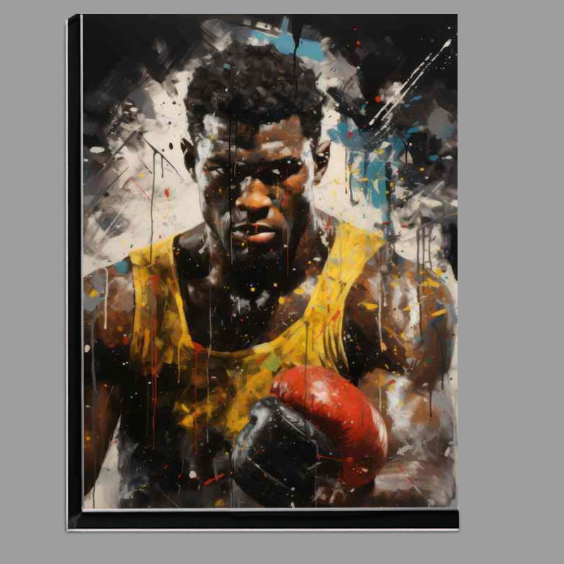 Buy Di-Bond : (Boxing athlete posing in the painted style art)