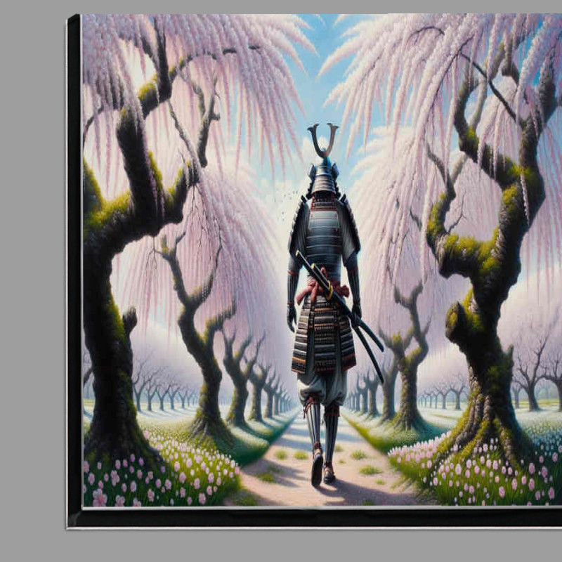 Buy Di-Bond : (Blade a samurai walking through a serene cherry orchard)