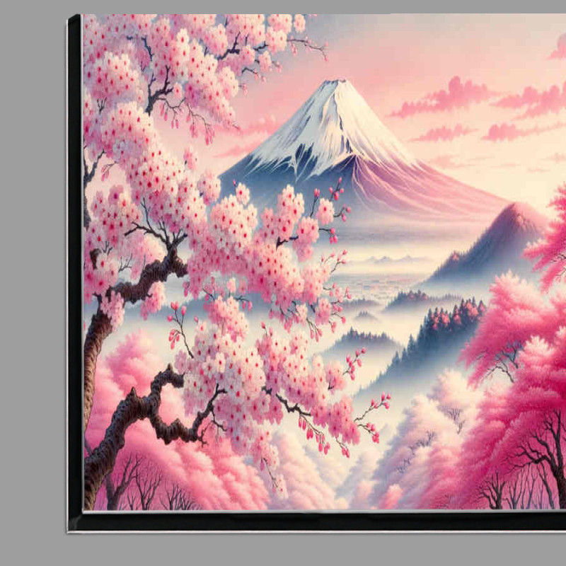 Buy Di-Bond : (Sakura Splendor Mount Fuji standing tall)